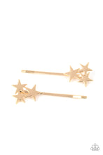 Load image into Gallery viewer, oak-sisters-jewelry-suddenly-starstruck-gold-hair clip-paparazzi-accessories-by-lisa
