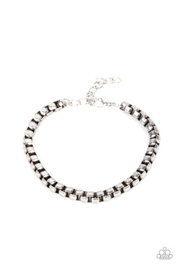 oak-sisters-jewelry-armed-combat-silver-mens bracelet-paparazzi-accessories-by-lisa