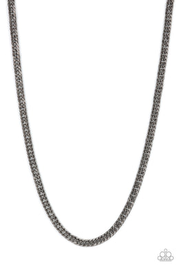 oak-sisters-jewelry-valiant-victor-black-mens necklace-paparazzi-accessories-by-lisa