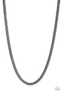 oak-sisters-jewelry-valiant-victor-black-mens necklace-paparazzi-accessories-by-lisa