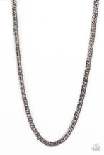 Load image into Gallery viewer, Paparazzi 🔆 Valiant Victor - Black Mens Necklace

