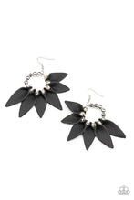 Load image into Gallery viewer, oak-sisters-jewelry-flower-child-fever-black-earrings-paparazzi-accessories-by-lisa
