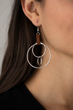 Load image into Gallery viewer, Paparazzi 🔆Fearless Fusion - Brown Earrings
