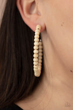 Load image into Gallery viewer, Paparazzi 🔆 Should Have, Could Have, WOOD Have - White  Earrings
