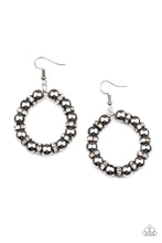 Load image into Gallery viewer, oak-sisters-jewelry-cosmic-halo-black-earrings-paparazzi-accessories-by-lisa
