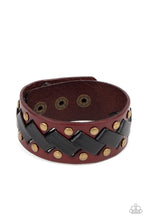 Load image into Gallery viewer, oak-sisters-jewelry-laces-loaded-brass-bracelet-paparazzi-accessories-by-lisa

