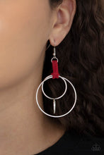 Load image into Gallery viewer, Paparazzi 🔆 Fearless Fusion - Red Earrings

