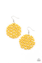 Load image into Gallery viewer, oak-sisters-jewelry-summer-escapade-yellow-earrings-paparazzi-accessories-by-lisa
