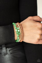 Load image into Gallery viewer, Paparazzi 🔆 Down HOMESPUN - Green Bracelet
