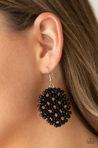 Paparazzi 🔆 Summer Escapade - Black Earrings