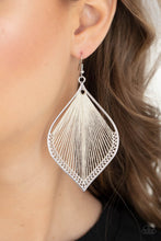 Load image into Gallery viewer, Paparazzi 🔆String Theory - White Earrings
