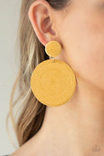 Load image into Gallery viewer, Paparazzi 🔆 Circulate The Room - Yellow Post Earrings
