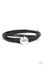 Load image into Gallery viewer, oak-sisters-jewelry-wonderfully-worded-black-bracelet-paparazzi-accessories-by-lisa

