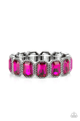 oak-sisters-jewelry-studded-smolder-pink-bracelet-paparazzi-accessories-by-lisa