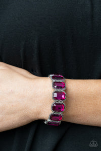 Paparazzi 🔆Studded Smolder - Pink Bracelet