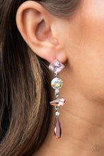 Load image into Gallery viewer, Paparazzi 🔆 Rock Candy Elegance - Pink Post Earrings
