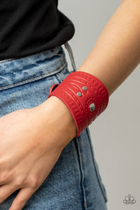 Paparazzi 🔆 Orange County - Red Bracelet