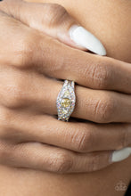 Load image into Gallery viewer, Paparazzi 🔆 Celestial Crowns - Yellow Ring
