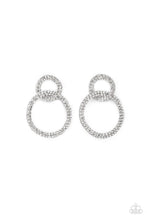 Load image into Gallery viewer, oak-sisters-jewelry-intensely-icy-black-post earrings-paparazzi-accessories-by-lisa
