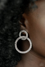 Load image into Gallery viewer, Paparazzi 🔆 Intensely Icy - Black Post Earrings
