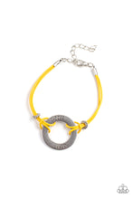 Load image into Gallery viewer, oak-sisters-jewelry-choose-happy-yellow-bracelet-paparazzi-accessories-by-lisa
