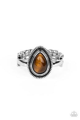 oak-sisters-jewelry-eco-elements-brown-ring-paparazzi-accessories-by-lisa