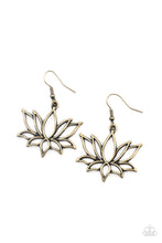 Load image into Gallery viewer, oak-sisters-jewelry-lotus-ponds-brass-earrings-paparazzi-accessories-by-lisa
