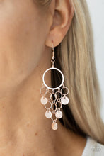 Load image into Gallery viewer, Paparazzi 🔆 Cyber Chime - Rose Gold Earrings

