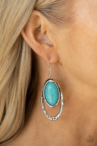 Paparazzi 🔆 Pasture Paradise - Blue Earrings