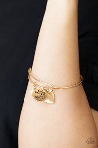 Paparazzi 🔆 Come What May and Love It - Gold Bracelet