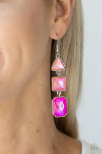 Paparazzi 🔆 Cosmic Culture - Pink Earrings