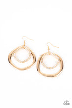 Load image into Gallery viewer, oak-sisters-jewelry-spinning-with-sass-gold-earrings-paparazzi-accessories-by-lisa
