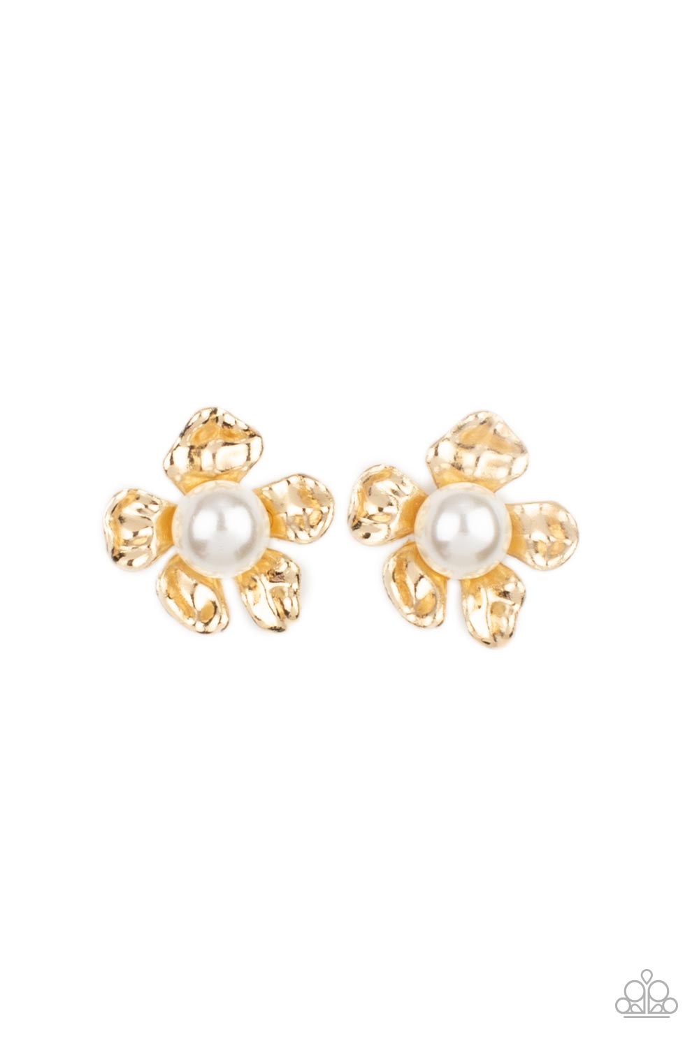 oak-sisters-jewelry-apple-blossom-pearls-gold-post earrings-paparazzi-accessories-by-lisa