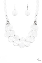 Load image into Gallery viewer, oak-sisters-jewelry-beach-day-demure-white-necklace-paparazzi-accessories-by-lisa
