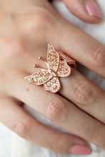 Load image into Gallery viewer, Paparazzi 🔆 Bona Fide Butterfly - Copper Ring
