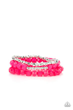 Load image into Gallery viewer, oak-sisters-jewelry-vacay-vagabond-pink-bracelet-paparazzi-accessories-by-lisa
