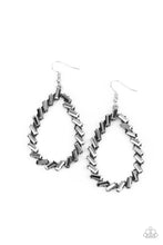 Load image into Gallery viewer, oak-sisters-jewelry-striking-resplendence-silver-earrings-paparazzi-accessories-by-lisa
