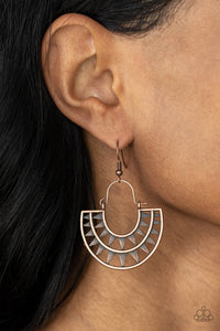 Paparazzi 🔆 Solar Surge - Copper Earrings