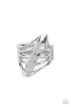 Load image into Gallery viewer, oak-sisters-jewelry-encrypted-edge-silver-ring-paparazzi-accessories-by-lisa
