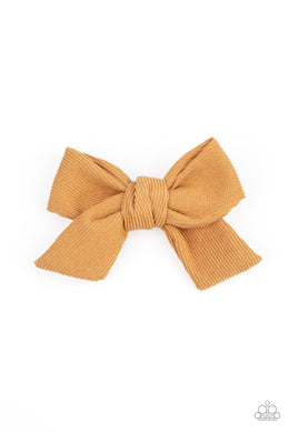 oak-sisters-jewelry-corduroy-cowgirl-yellow-hair clip-paparazzi-accessories-by-lisa