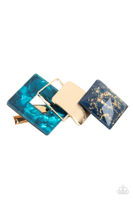oak-sisters-jewelry-geometrically-gatsby-blue-hair clip-paparazzi-accessories-by-lisa