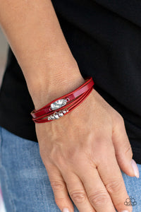 Paparazzi 🔆 Tahoe Tourist - Red Bracelet