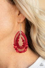 Load image into Gallery viewer, Paparazzi 🔆 Prana Party - Red Earrings
