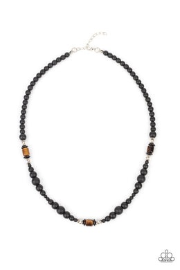 oak-sisters-jewelry-stone-synchrony-brown-mens necklace-paparazzi-accessories-by-lisa