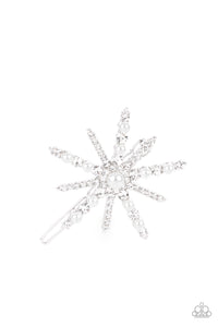 Paparazzi 🔆 Leading Luminary - White Hair Clip