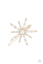 Load image into Gallery viewer, oak-sisters-jewelry-leading-luminary-gold-hair clip-paparazzi-accessories-by-lisa
