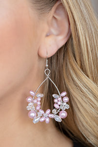 Paparazzi 🔆 Marina Banquet - Pink Earrings