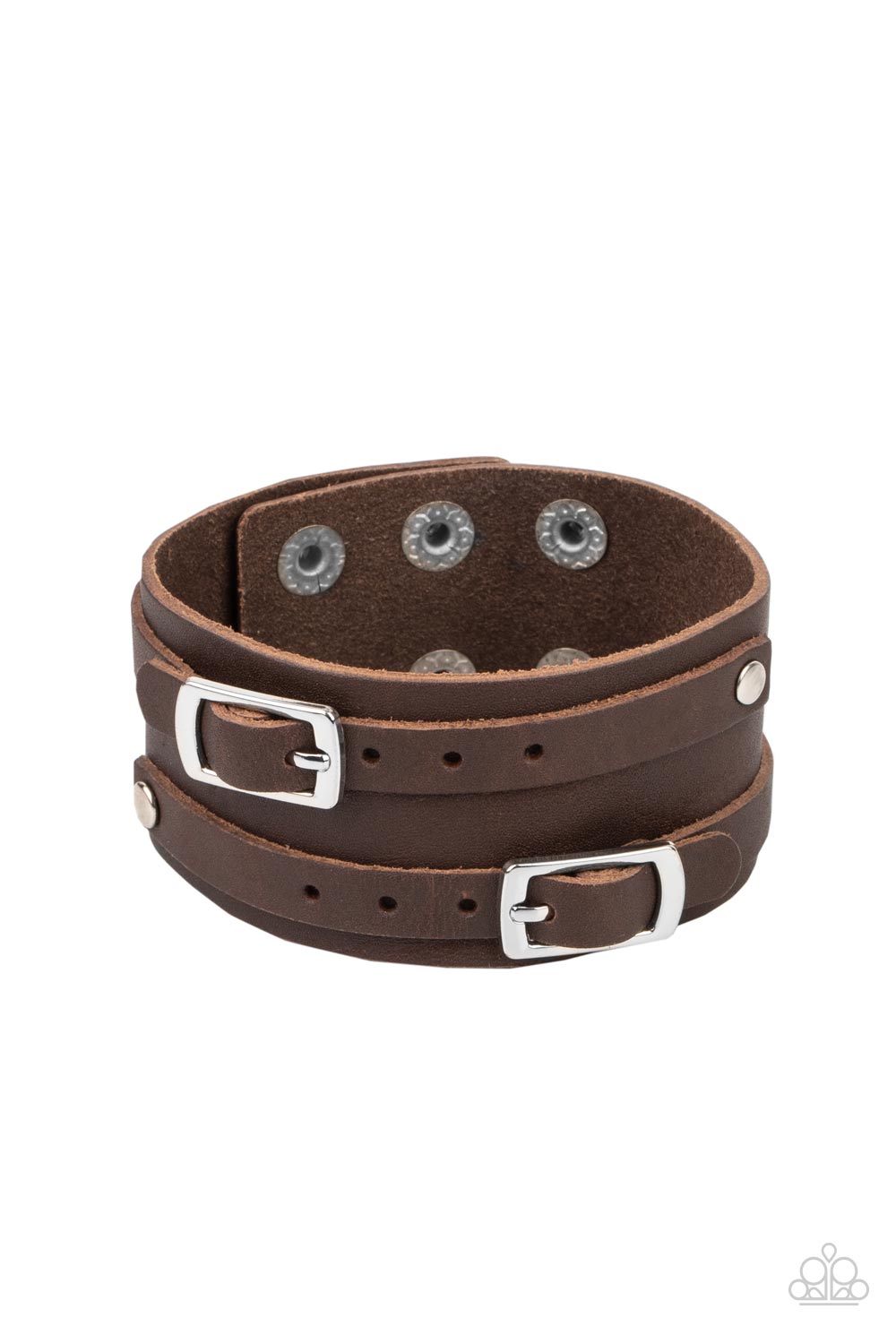 oak-sisters-jewelry-bronco-bustin-buckles-brown-mens bracelet-paparazzi-accessories-by-lisa