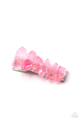 oak-sisters-jewelry-crystal-caves-pink-hair clip-paparazzi-accessories-by-lisa