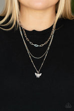 Load image into Gallery viewer, Paparazzi 🔆 Bountiful Butterflies - White Necklace
